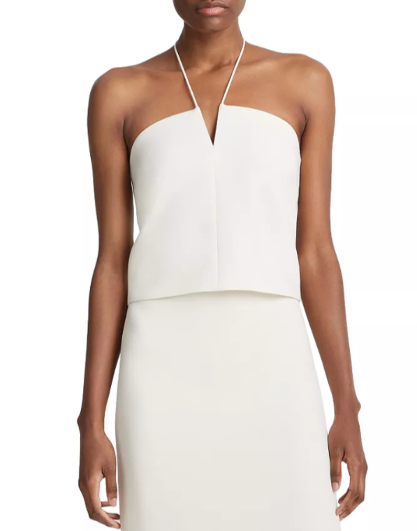 Vince Notch Neck Halter Top MSRP $265