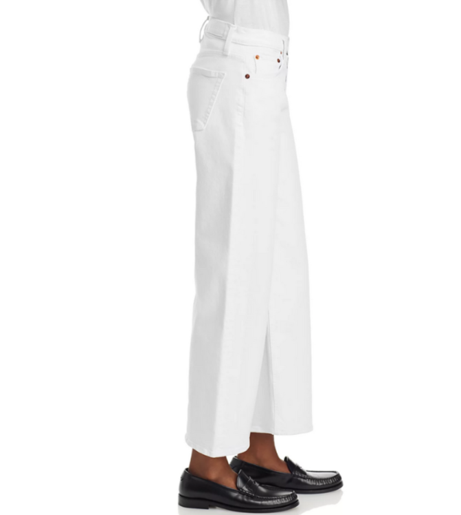 RE/DONE Mid Rise Crop Wide Leg Jeans MSRP $275