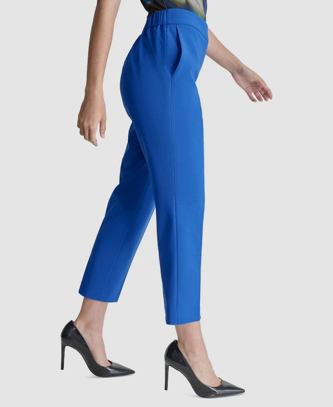 DKNY Women's Mid-Rise Elastic Waist Ankle Pants MSRP $99