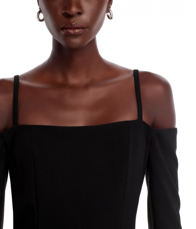 FRENCH CONNECTION Whisper Off-the-Shoulder Dress MSRP $148