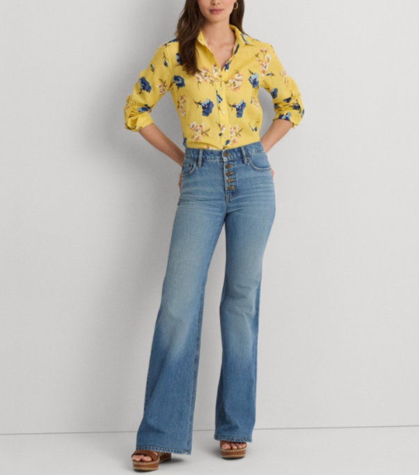 Lauren Ralph Lauren High-Rise Flare Jeans MSRP $165