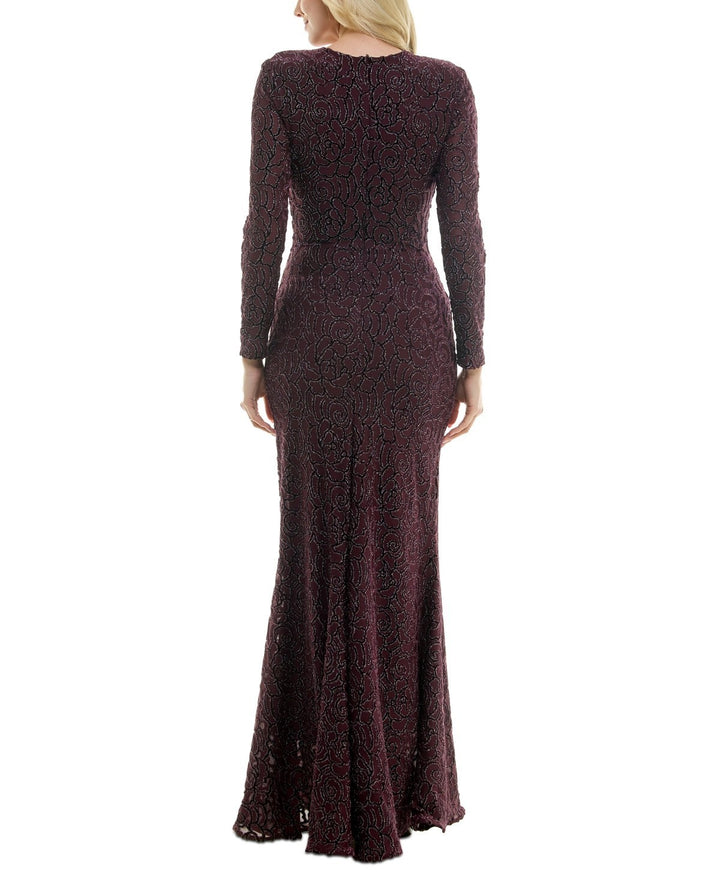 Taylor Stretch Velvet Burnout Gown MSRP $248