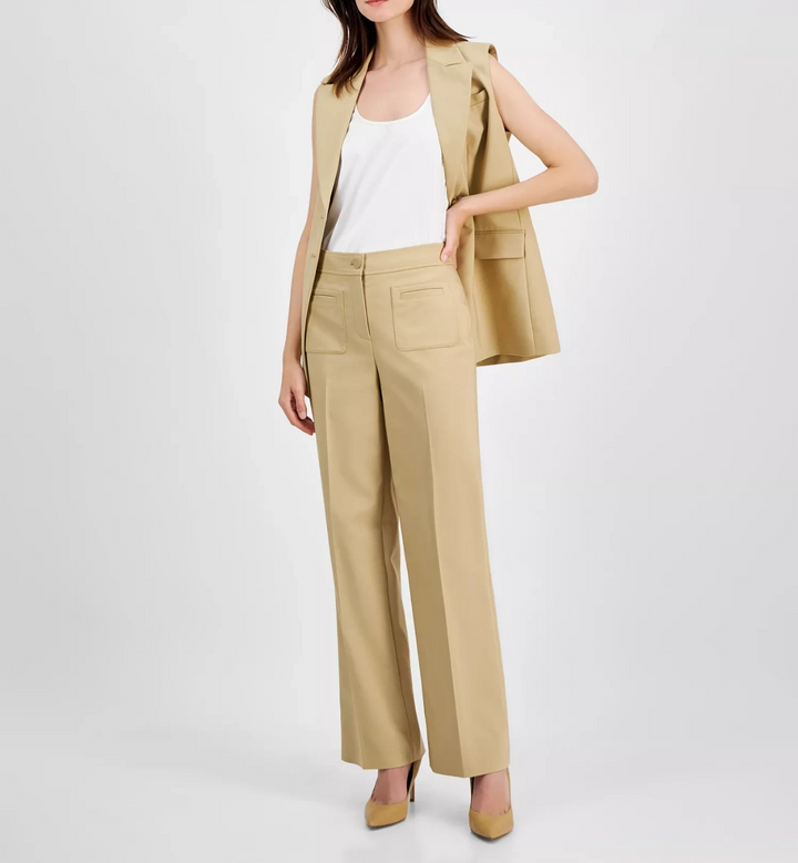 Anne Klein Women's Patch-Pocket Trousers MSRP $89