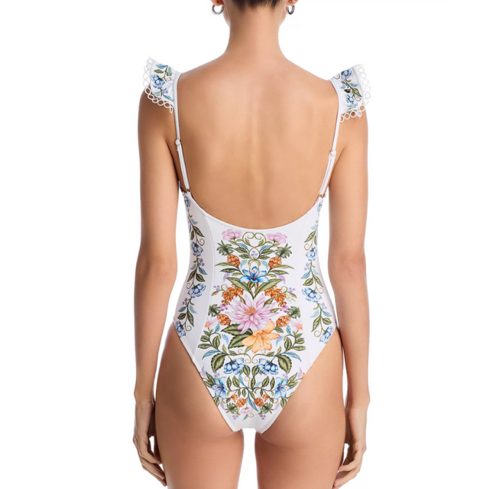 FARM Rio Sweet Bloom Bouquet Swimsuit MSRP $270