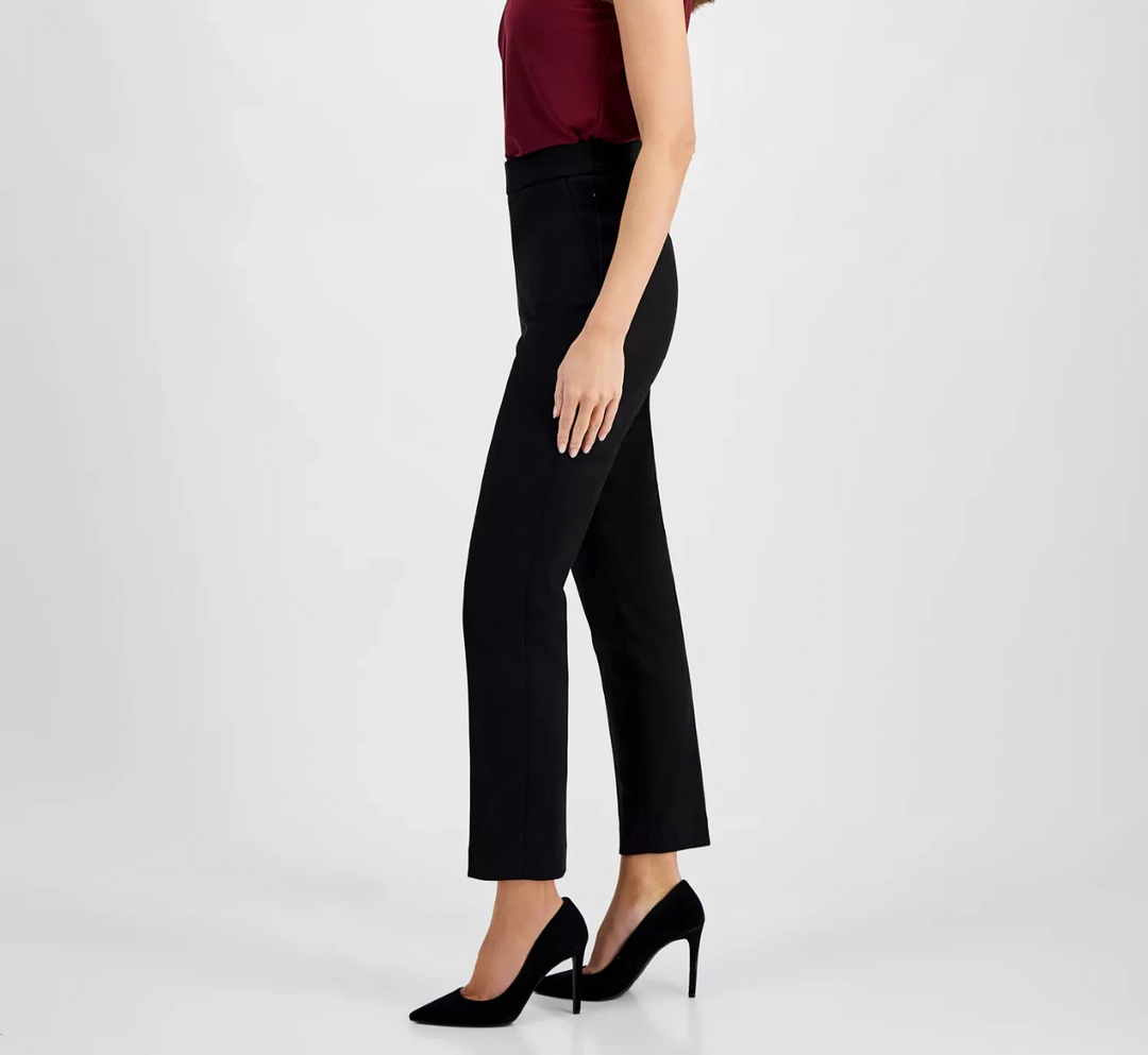 Kasper Women's Pull-On Straight-Leg Pants MSRP $89