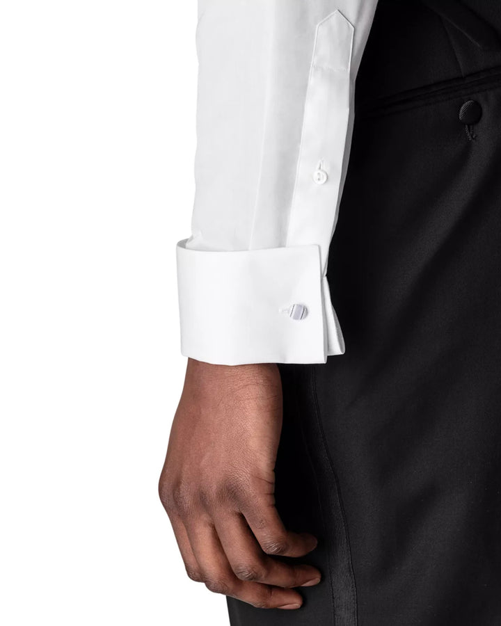 Eton Contemporary Fit White Piqué Formal Shirt MSRP $290