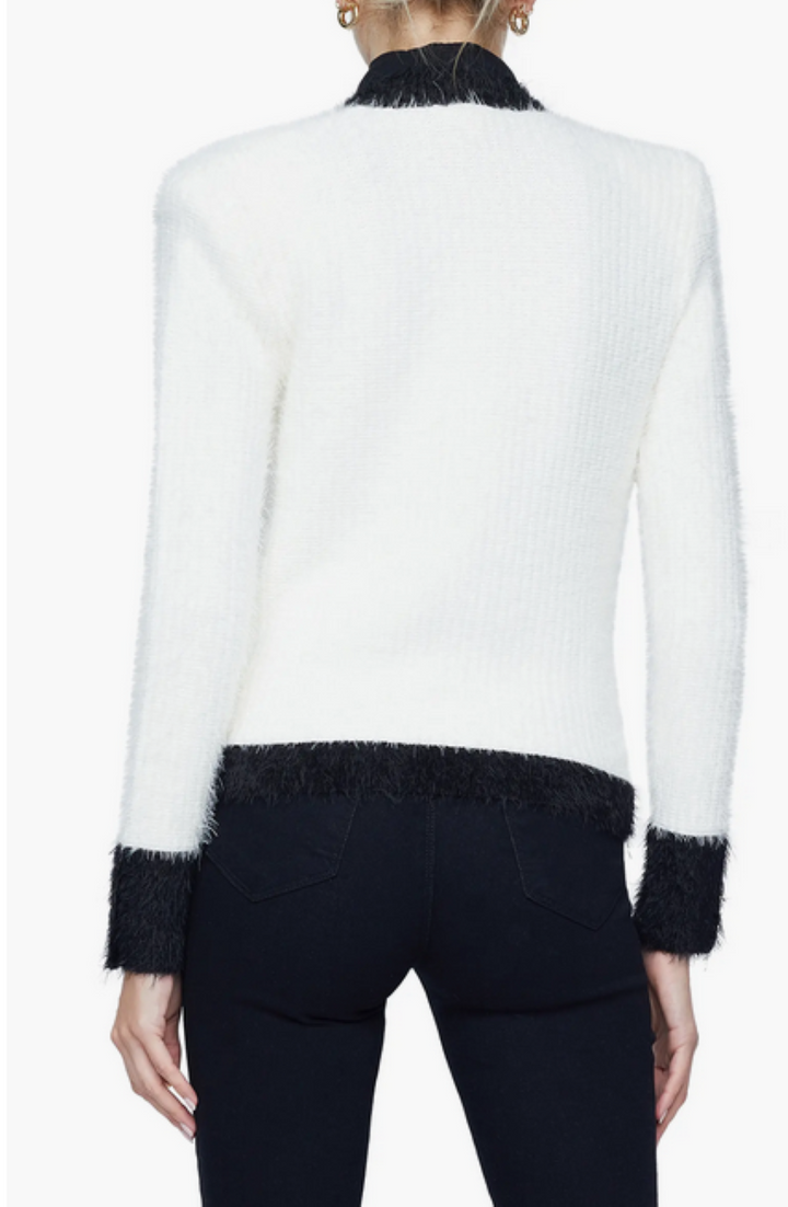 L'AGENCE Georgia Contrast Cardigan Blazer MSRP $475