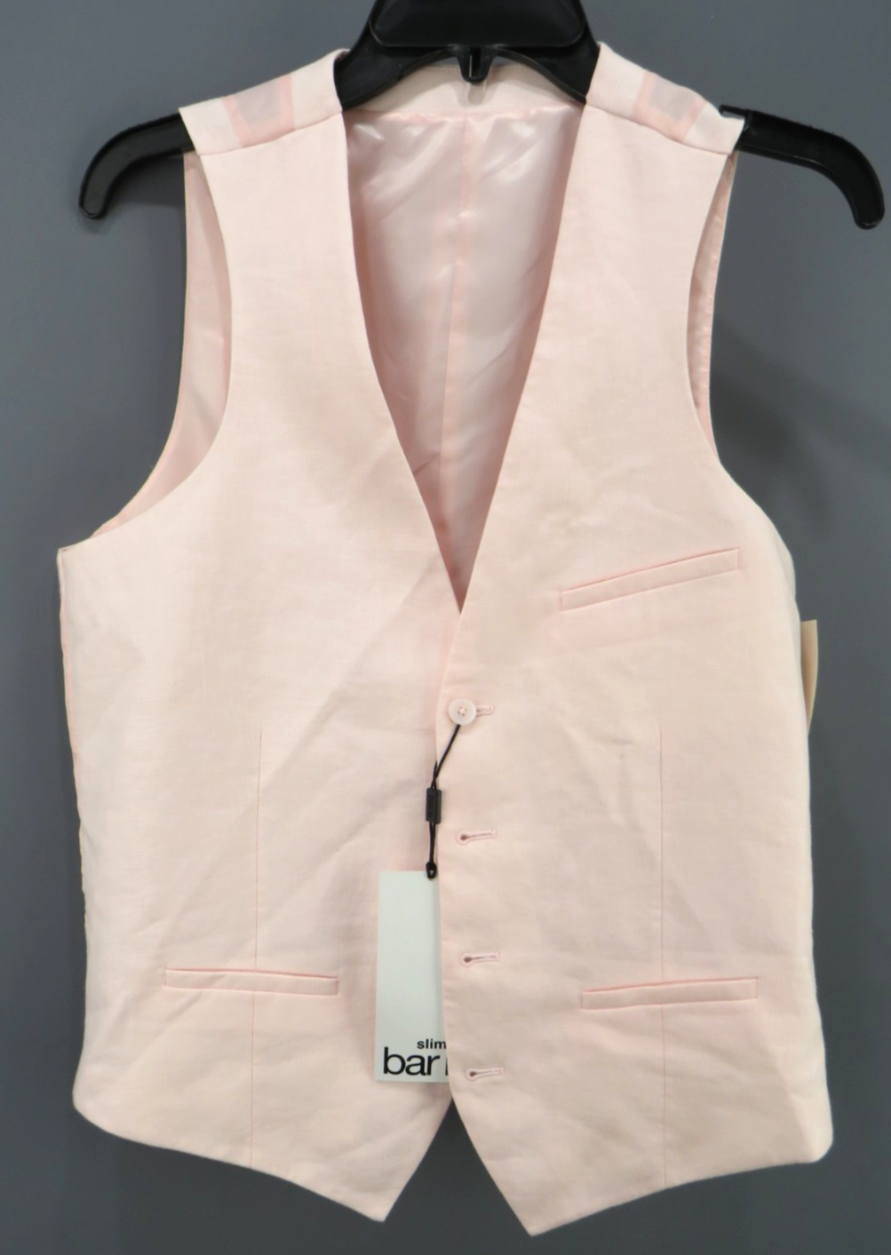 Bar III Slim-Fit Linen Suit Vest MSRP $115