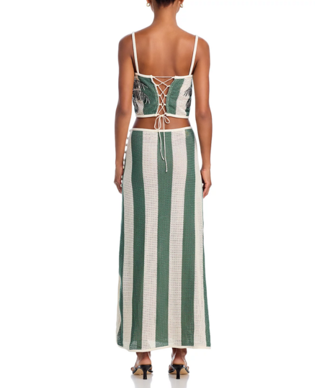 Agua Bendita Tove Palms Crochet Skirt MSRP $275
