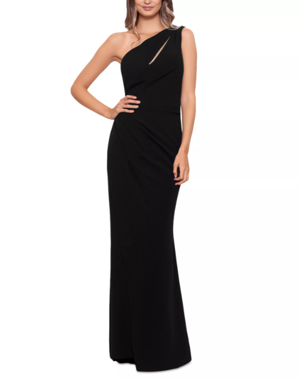AQUA Cutout One Shoulder Gown MSRP $258