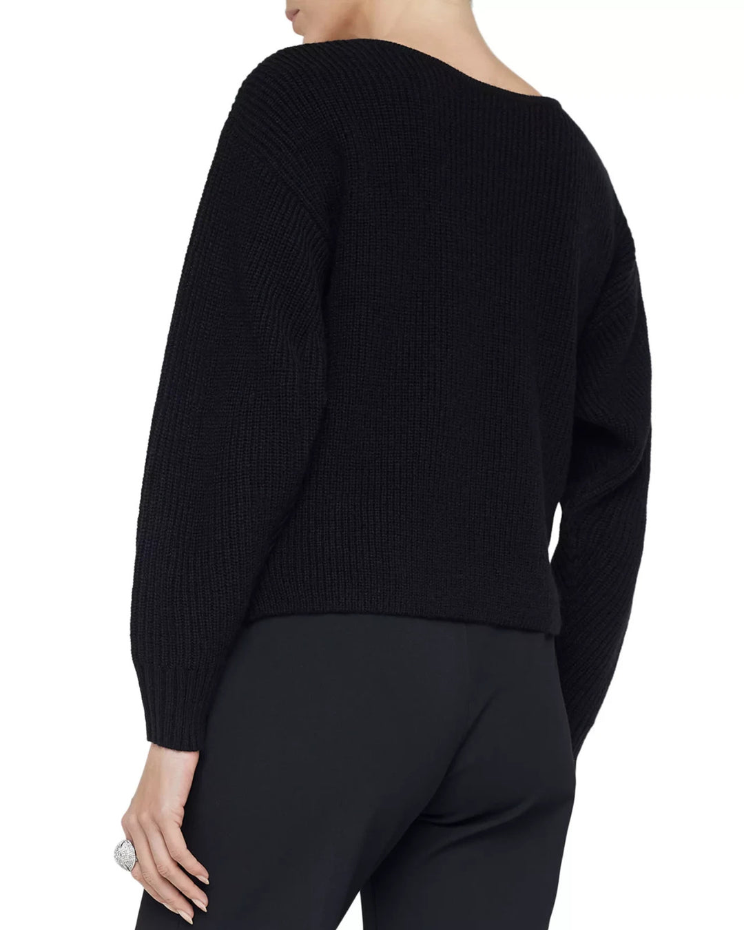 L'AGENCE Antonella V Neck Sweater MSRP $375