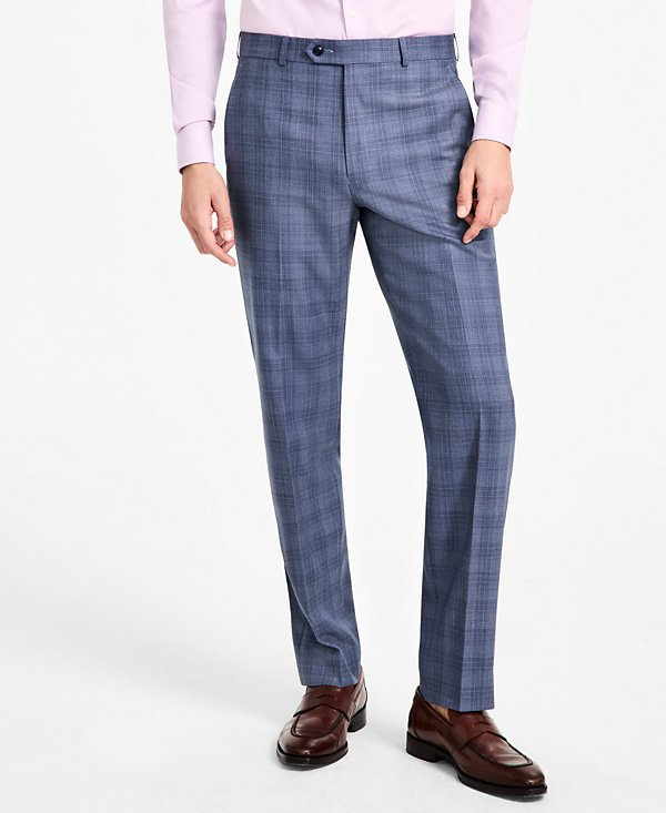 Michael Kors Men's Classic Fit Wool Blend Suit Separates Pant - Blue