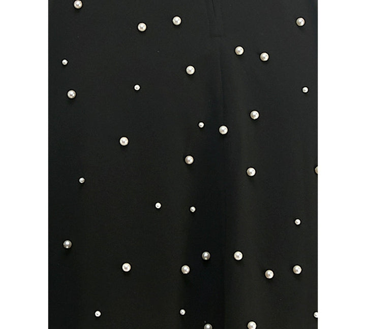 City Studios Juniors' Sweetheart-Neck Imitation-Pearl Dress