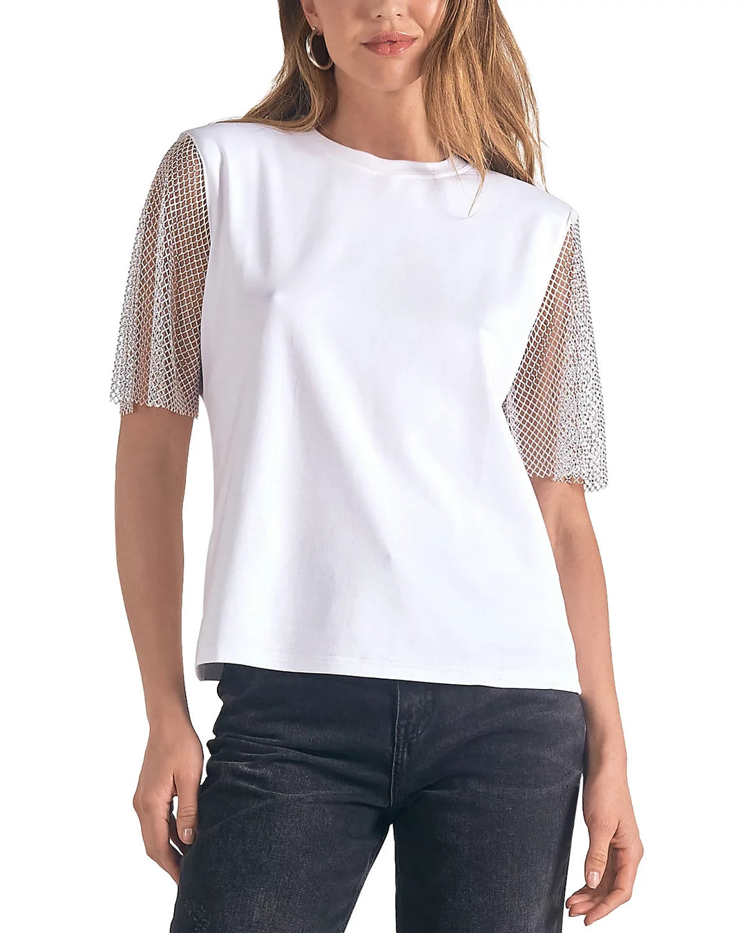 Elan Mesh Sleeve Tee MSRP $95