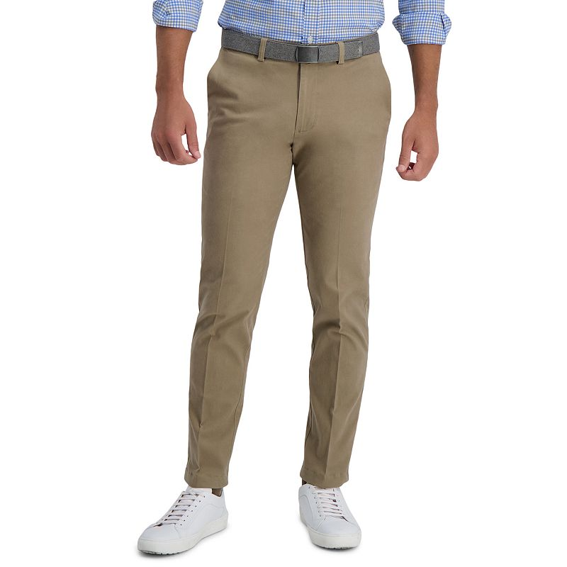 Haggar Men's Straight Fit Soft Chino Premium Dress Pant MSRP $80