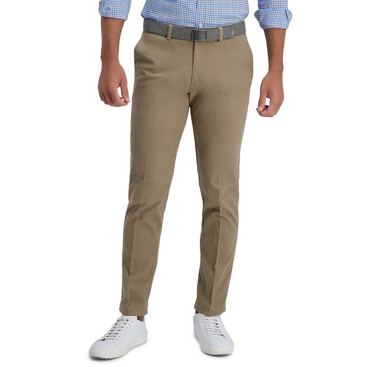 Haggar Men's Straight Fit Soft Chino Premium Dress Pant MSRP $80