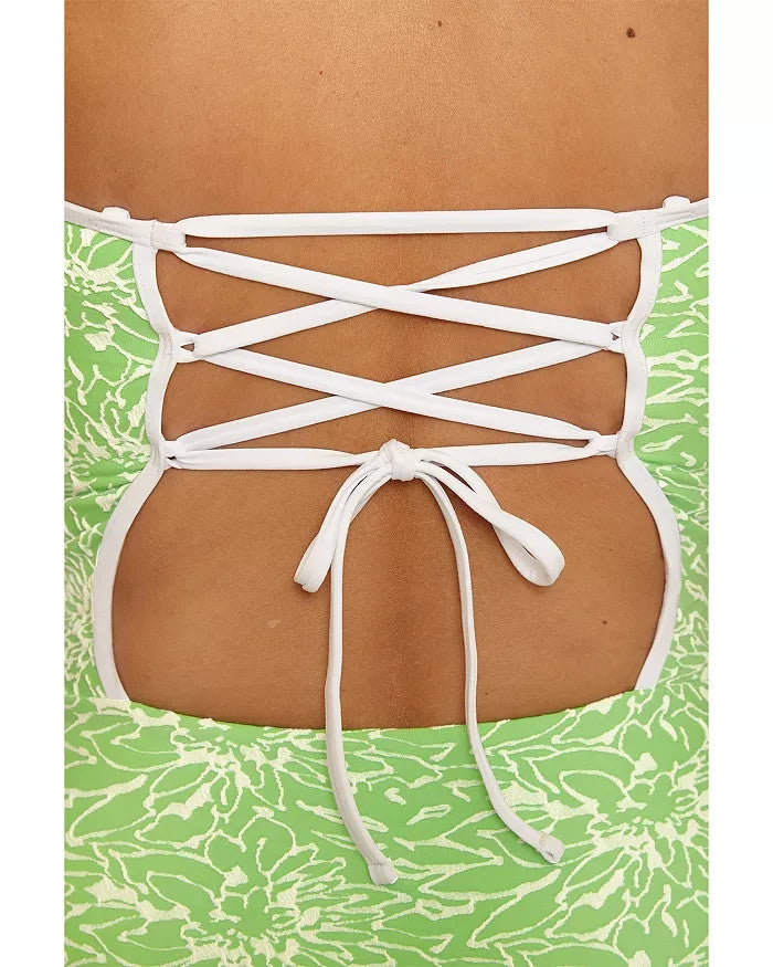 BECCA® by Rebecca Virtue Water Lily One Piece Swimsuit MSRP $148