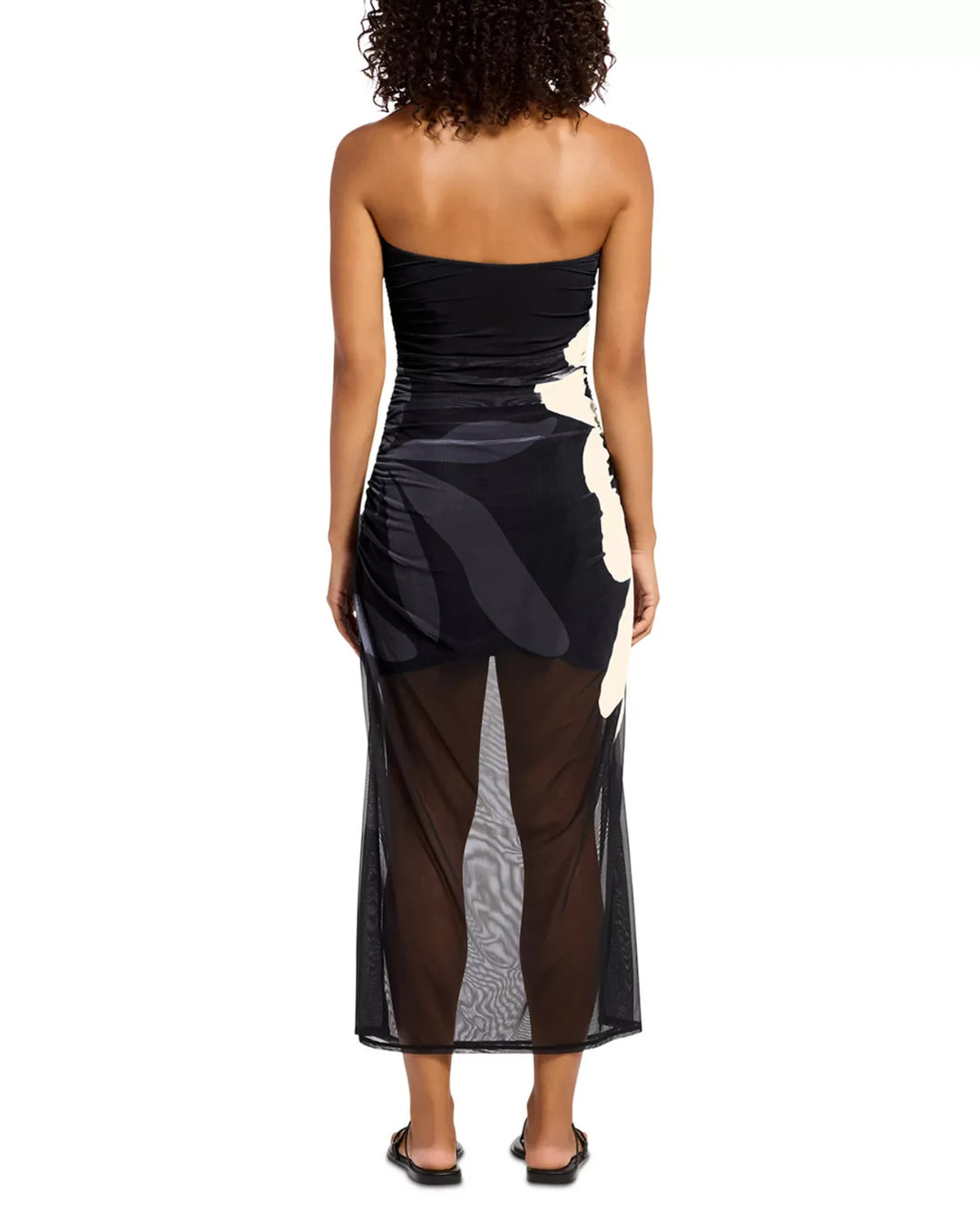 JETS Mesh Strapless Dress MSRP $280