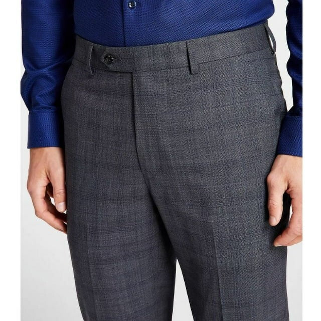 Michael Kors Men's Plaid Classic-Fit Wool Stretch Suit Pants $200 Size 40/29