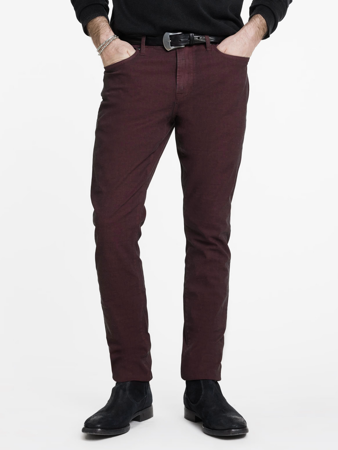 John Varvatos Men's Slim-Fit Coated Denim Jeans MSRP $248