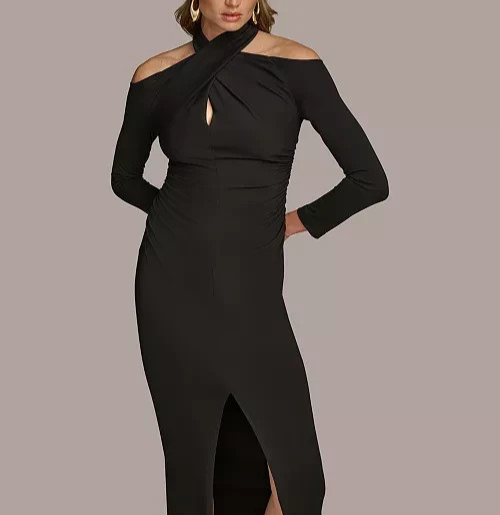 Donna Karan New York Cold-Shoulder Gown MSRP $219