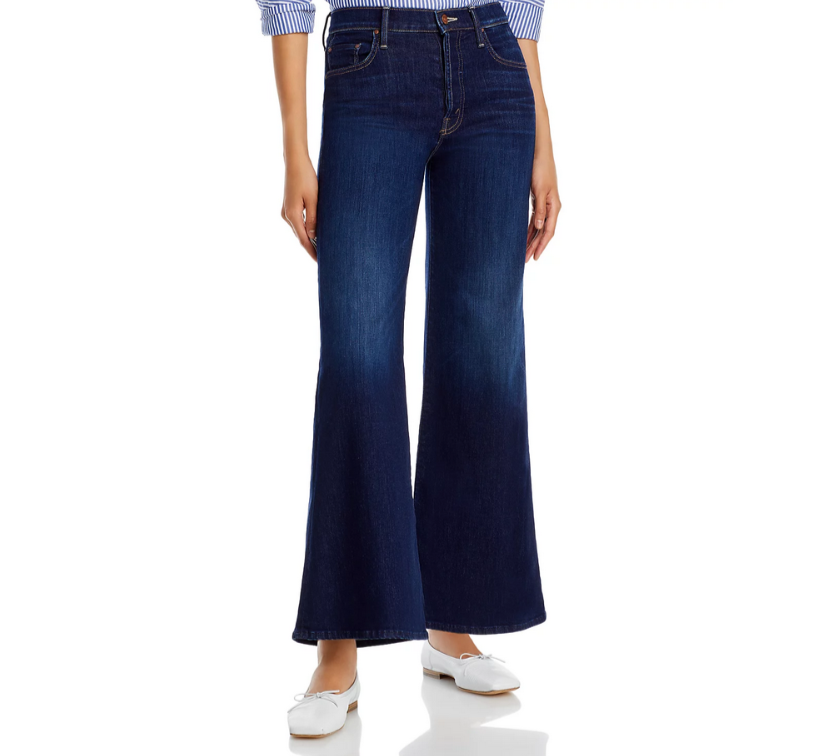 MOTHER The Tomcat Roller High Rise Wide Leg Jeans MSRP $258