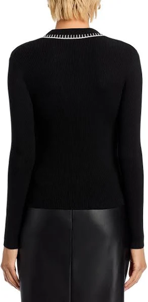 T Tahari Polo Collar Sweater MSRP $68