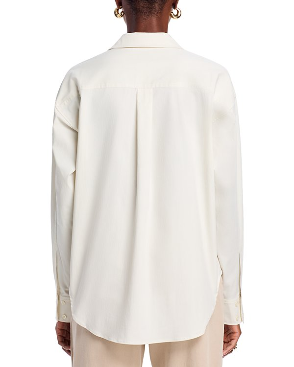 Good American Stretch Poplin Button-up Shirt MSRP $169
