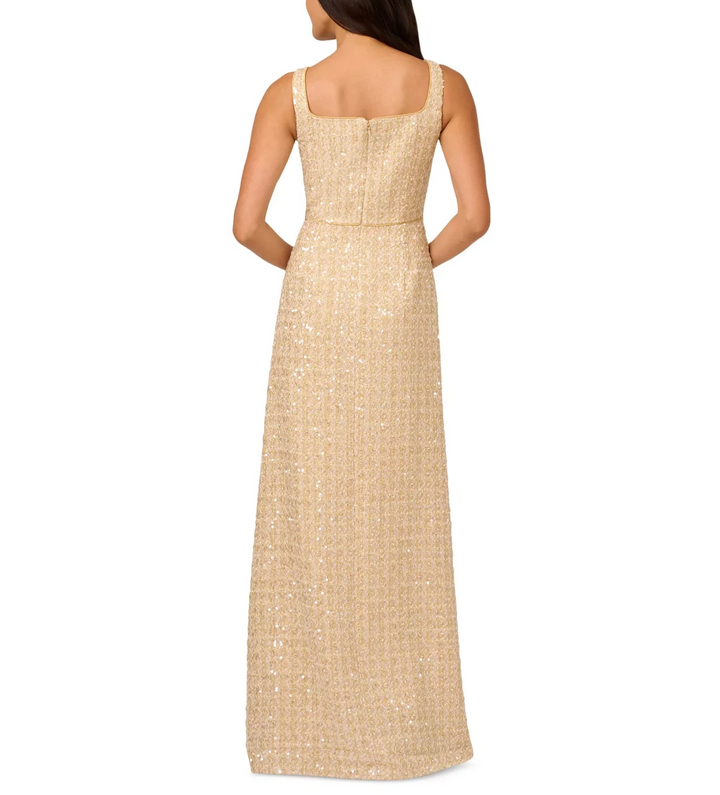 Adrianna Papell Women's Sequined Boucle Gown MSRP $279