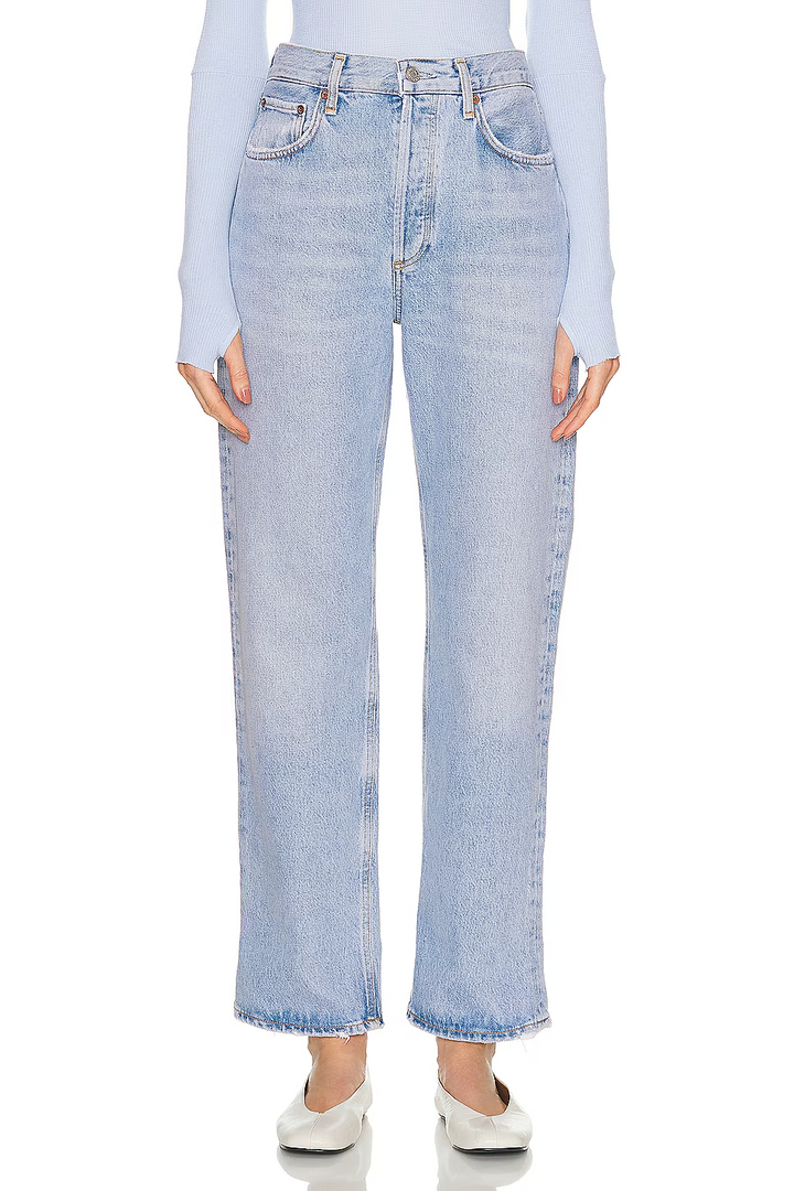 AGOLDE Fran Low Slung Easy Straight Jeans MSRP $238