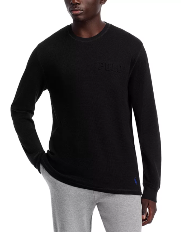 Polo Ralph Lauren Waffle Crew Pajama Shirt MSRP $59