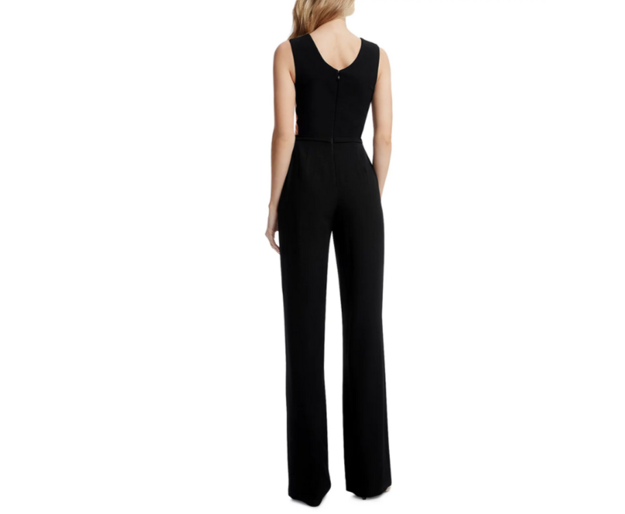 Dress the Population Katrina Plunging Neck Jumpsuit MSRP $268