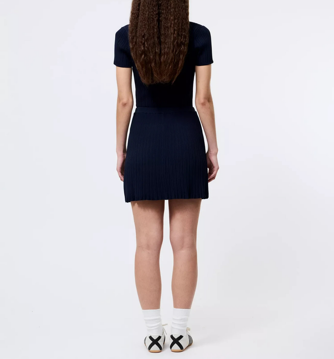 French Connection Women's Crinkle-Knit Two-Pocket Mini Skirt MSRP $118