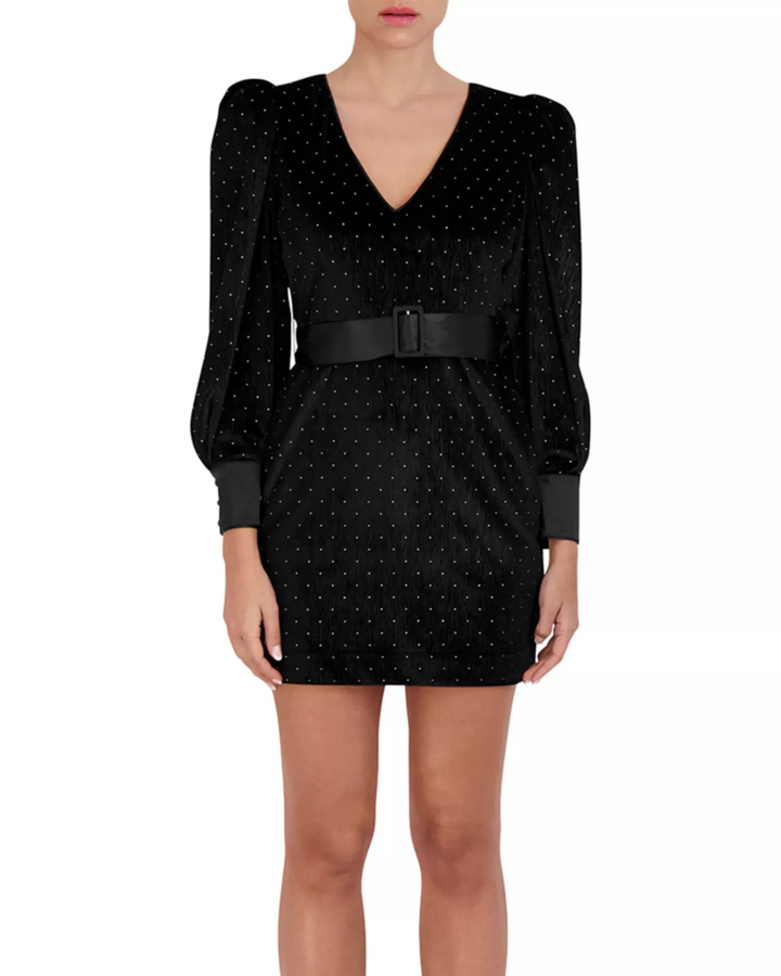 Bcbgmaxazria Dotted Belted Dress MSRP $328