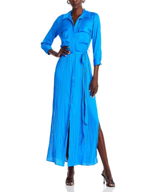 L'AGENCE Cameron Long Shirt Dress MSRP $550