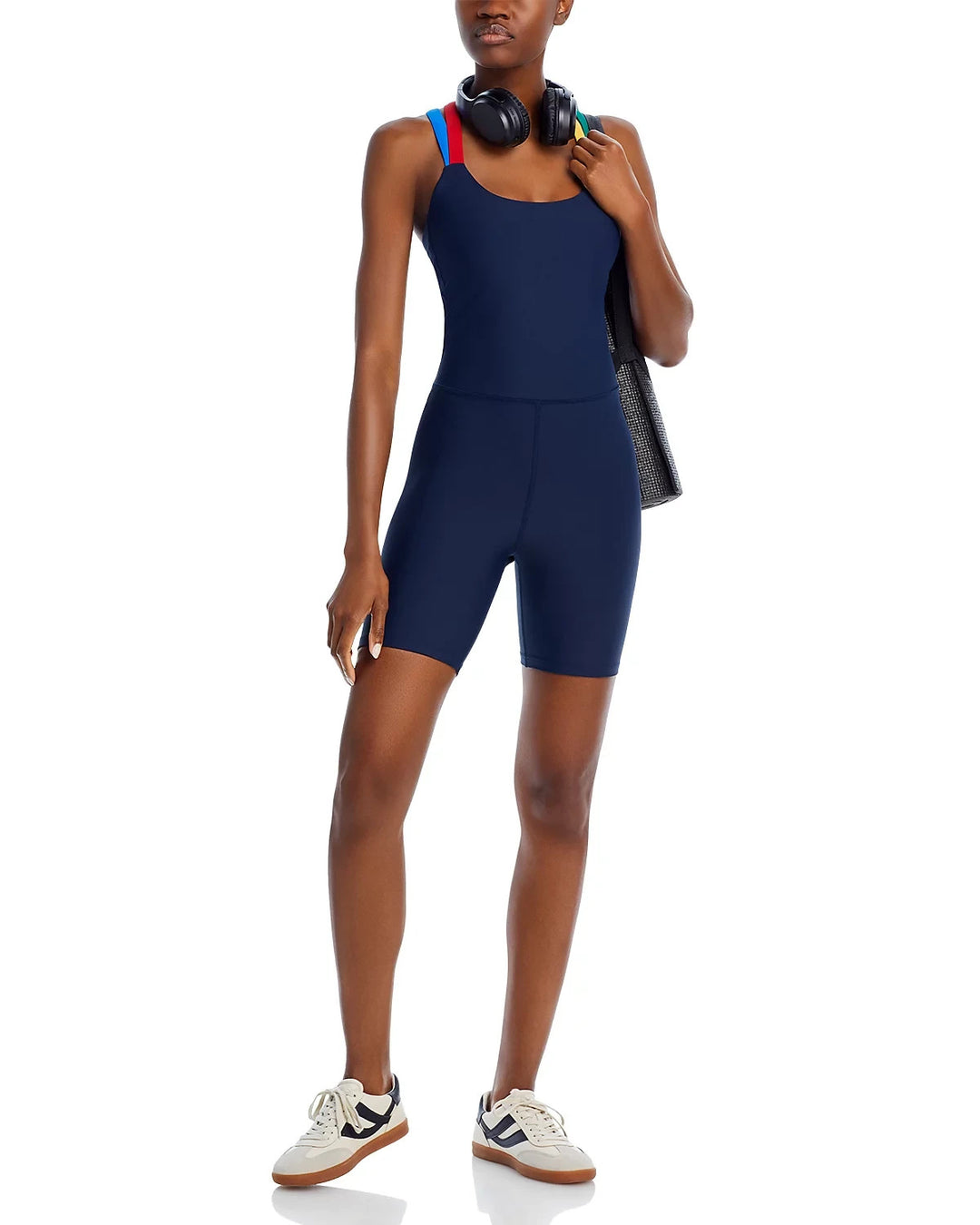 AQUA Athletic x Venus Williams Strappy Back 7" Short Unitard MSRP $78