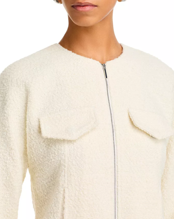 Derek Lam 10 Crosby Prewett Zip Front Jacket MSRP $595