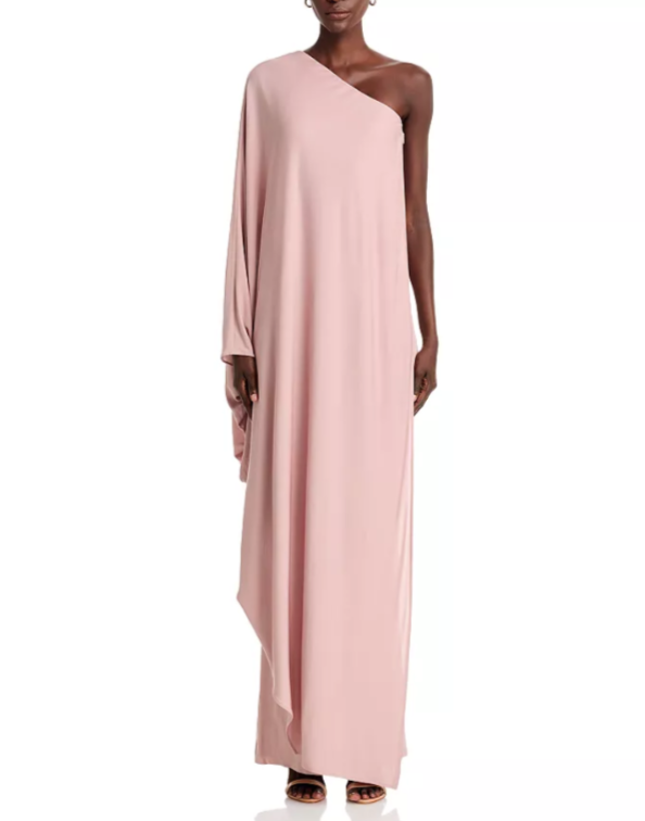 BOSS NAOMI x BOSS 2.0 Escapa Draped One Shoulder Gown MSRP $495