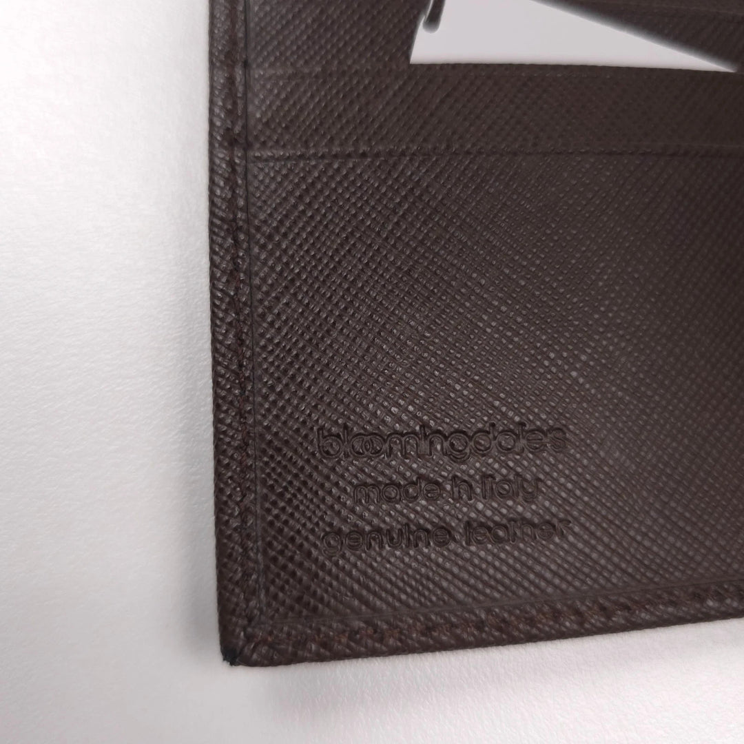 The Men's Store Italian Saffiano Leather Bifold Wallet