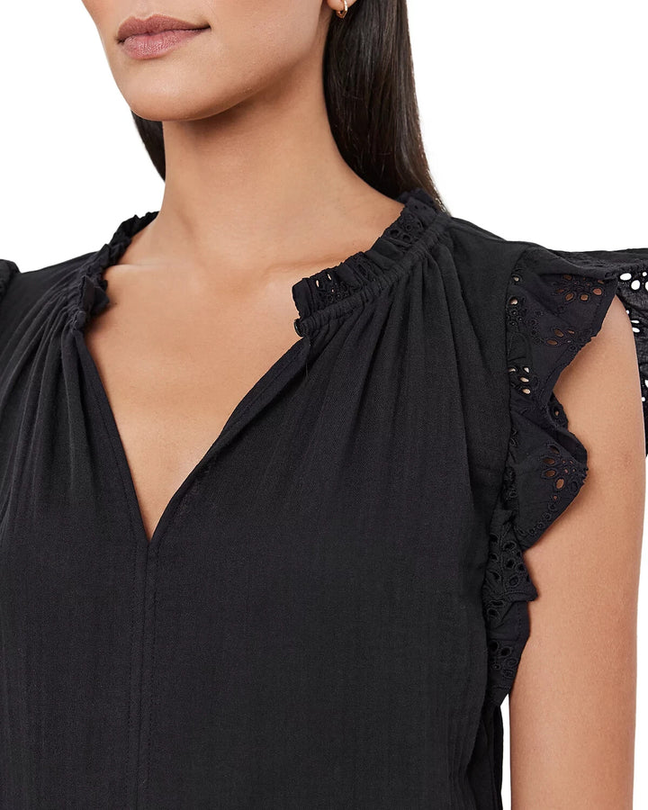 Velvet by Graham & Spencer Grace Ruffle Sleeve Mini Dress MSRP $219