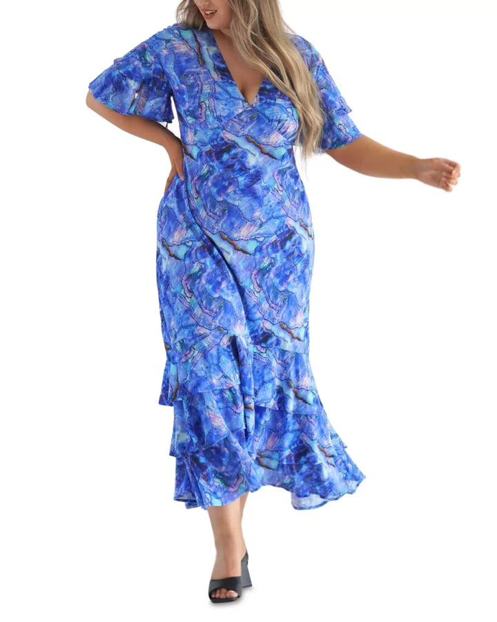 Dani Marie Marcy Ruffled Maxi Dress