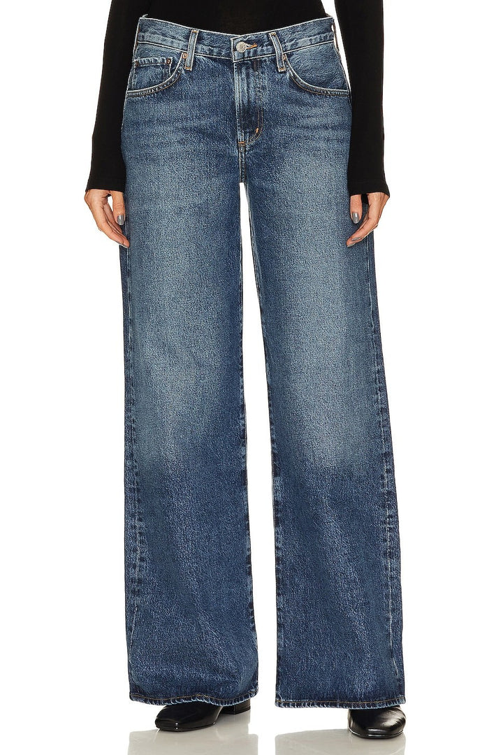 AGOLDE Clara Low Rise Baggy Flare Jeans MSRP $258