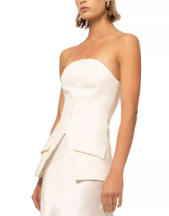 NONCHALANT LABEL Petra Strapless Top MSRP $380