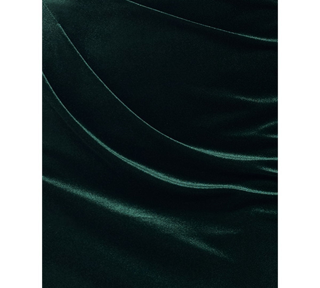 Betsy & Adam Women's Velvet One-Shoulder Dress MSRP $249