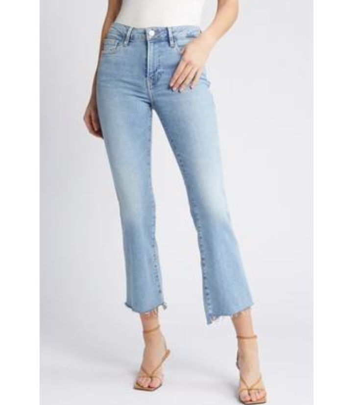 Frame Le Crop Mini Boot-Cut Jeans MSRP $248