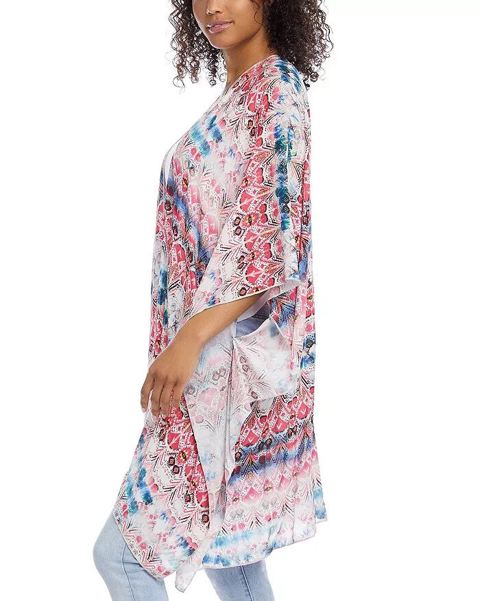 Karen Kane Printed Open Front Jacket MSRP $138  # 1B 2409