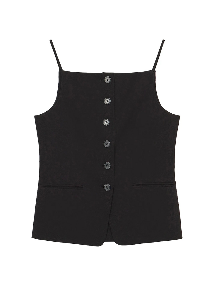 Staud Una Button-Front Tank MSRP $245