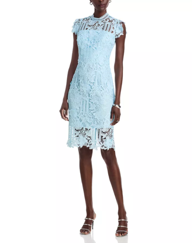 Eliza J Mock Neck Sheath Dress MSRP $218