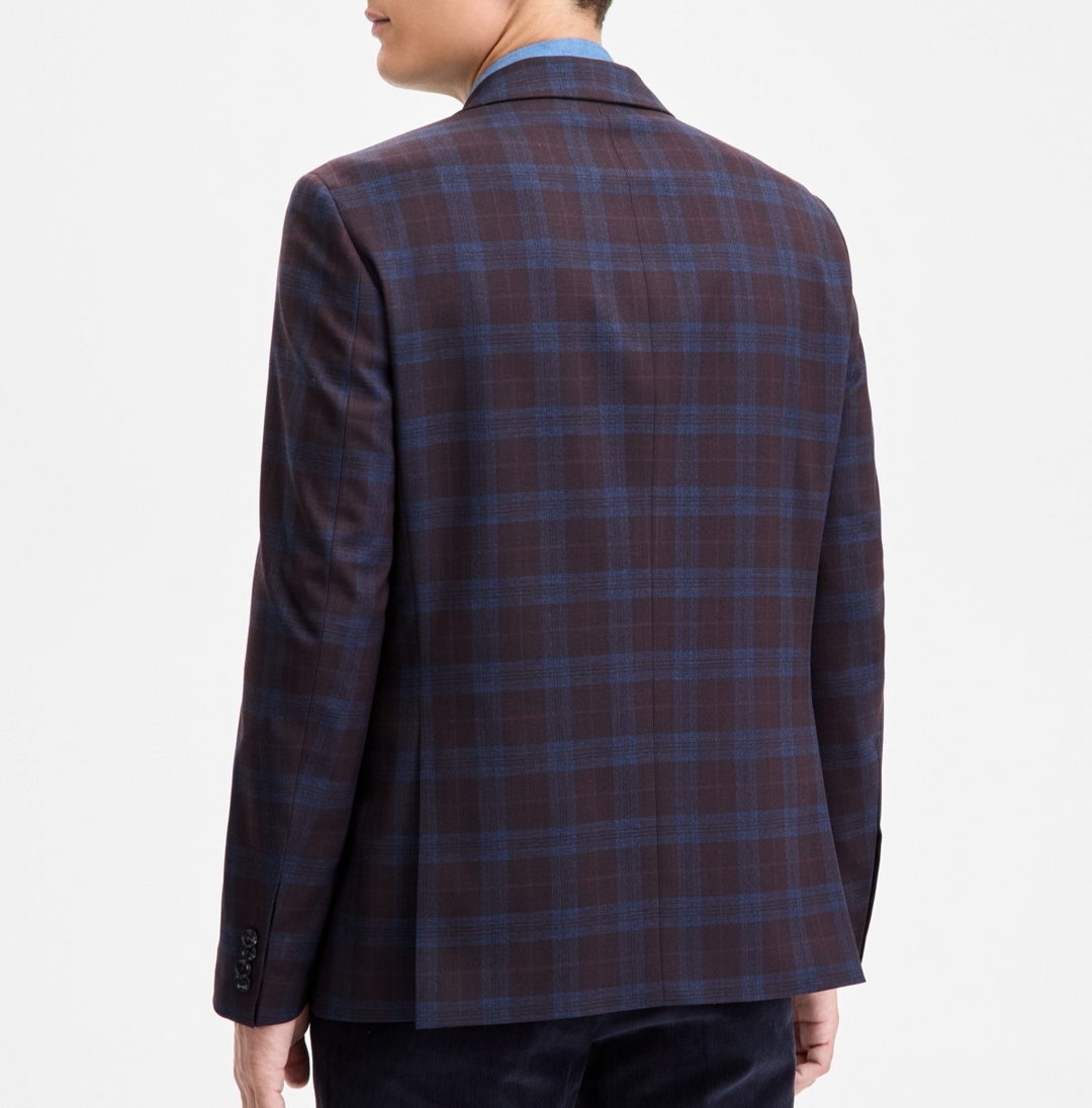 Tommy Hilfiger Men's Modern-Fit Check Sport Coat MSRP $295