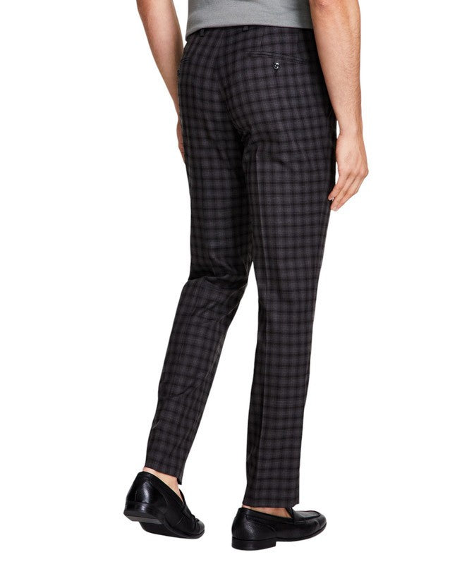 Bar III Slim-Fit Check Suit Pants MSRP $175